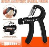 2 Pack Adjustable Hand Grip Strengtheners, Forearm Exercisers with 5 to 60 kg Resistance for Hand Training, Fitness and Rehabilitation