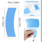 36 Pack Double Sided Wig Tape Strips, Waterproof Invisible Adhesive for Lace Front Wigs, Toupees and Hair Replacement Systems, Blue In Australia - Darrahopens