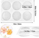 6 Cavity Round Silicone Resin Coaster Mould, Deep Epoxy Casting Mould for Drink Mats, Cups, Home Decor and DIY Craft Projects, 10.2 cm In Australia - Darrahopens