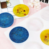 6 Cavity Round Silicone Resin Coaster Mould, Deep Epoxy Casting Mould for Drink Mats, Cups, Home Decor and DIY Craft Projects, 10.2 cm In Australia - Darrahopens
