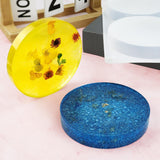 6 Cavity Round Silicone Resin Coaster Mould, Deep Epoxy Casting Mould for Drink Mats, Cups, Home Decor and DIY Craft Projects, 10.2 cm