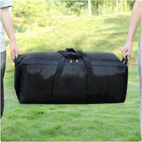 Foldable Heavy Duty Travel Duffle Bag, Sports Storage Bag for Camping, Hiking, Gym Equipment and Team Travel, Black, 70.1 x 30 x 25.9 cm In Australia - Darrahopens