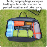 Foldable Heavy Duty Travel Duffle Bag, Sports Storage Bag for Camping, Hiking, Gym Equipment and Team Travel, Black, 70.1 x 30 x 25.9 cm