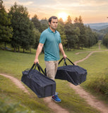 Foldable Heavy Duty Travel Duffle Bag, Sports Storage Bag for Camping, Hiking, Gym Equipment and Team Travel, Black, 70.1 x 30 x 25.9 cm