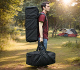 Foldable Heavy Duty Travel Duffle Bag, Sports Storage Bag for Camping, Hiking, Gym Equipment and Team Travel, Black, 70.1 x 30 x 25.9 cm