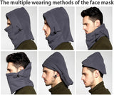 Fleece Lined Winter Balaclava Ski Mask, Adjustable Face Cover for Snowboarding, Skiing, Cycling and Cold Weather Wear, Deep Purple