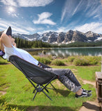 Portable Folding Camping Chair with Carry Bag, Lightweight Outdoor Seat for Hiking, Fishing, Picnics, Beach Trips and Backyard Use, Black In Australia - Darrahopens