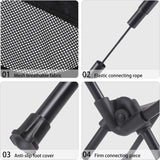 Portable Folding Camping Chair with Carry Bag, Lightweight Outdoor Seat for Hiking, Fishing, Picnics, Beach Trips and Backyard Use, Black