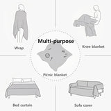 Waterproof Picnic Blanket, Foldable Outdoor Ground Mat for Camping, Beach, Hiking, Parties and Family Picnics, White, 90 x 150 cm