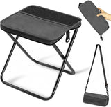 Portable Crossbody Bag Folding Stool, Lightweight Outdoor Seat and Carry Bag for Camping, Hiking, Fishing, Sports Events and Travel, Black In Australia - Darrahopens