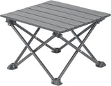 Roll Up Camping Table with Carry Bag, Lightweight Aluminium Table for Picnics, BBQs, Travel and Camping, Black, 39.9 x 34.8 x 27.9 cm In Australia - Darrahopens