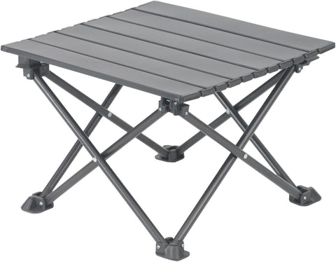 Roll Up Camping Table with Carry Bag, Lightweight Aluminium Table for Picnics, BBQs, Travel and Camping, Black, 39.9 x 34.8 x 27.9 cm In Australia - Darrahopens