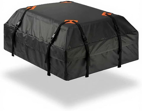 Soft Roof Top Cargo Bag with Anti Slip Mat, Waterproof Car Roof Storage Carrier for Bare Roofs and Roof Racks, Black, 112 x 87 x 44 cm In Australia - Darrahopens