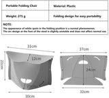 Portable Folding Plastic Camping Stool, Ultra Thin Outdoor Seat and Shopping Basket for Hiking, Fishing, Picnics, Travel and Beach Use, Red In Australia - Darrahopens
