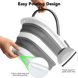 16 L Collapsible Mop Bucket, Foldable Plastic Cleaning Tub with Handle for Laundry, Car Washing, Camping, Fishing and Home Storage