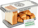 Clear Airtight Bread Storage Box, Kitchen Countertop Bread Keeper for Loaves, Bagels, Cookies and Homemade Baked Goods, Dishwasher Safe In Australia - Darrahopens