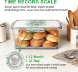 Clear Airtight Bread Storage Box, Kitchen Countertop Bread Keeper for Loaves, Bagels, Cookies and Homemade Baked Goods, Dishwasher Safe In Australia - Darrahopens