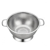 Stainless Steel Mesh Kitchen Strainer, Food Sieve with Riveted Handles and Ring Base for Pasta, Rice, Vegetables, Fruit and Draining