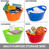 6 Pack Plastic Ice Buckets with Handles, 4.5 L Drink Tubs for Wine, Beer, Champagne, Parties, Bars and Beverage Cooling, Assorted Colours In Australia - Darrahopens
