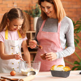 6 Pack Non Stick Mini Loaf Pans, Carbon Steel Baking Tins for Bread, Cakes, Meatloaf, Desserts and Home Baking, Grey