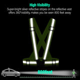 2 Pack High Visibility Reflective Safety Vests, Adjustable Running Gear for Walking, Cycling, Jogging and Night Exercise, Green and Pink In Australia - Darrahopens