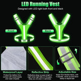 Rechargeable LED Reflective Running Vest, Adjustable High Visibility Safety Gear for Night Walking, Cycling, Jogging and Exercise, Pink In Australia - Darrahopens