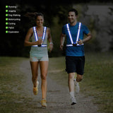 2 Pack High Visibility Reflective Safety Vests, Adjustable Running Gear for Cycling, Jogging, Walking and Night Exercise, Blue