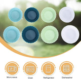 12 Pack Large Silicone Muffin Cups, Reusable Jumbo Cupcake Liners for Baking, Lunchboxes, Ovens and Dishwashers, Neutral Colours, 9 cm In Australia - Darrahopens