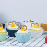 12 Pack Large Silicone Muffin Cups, Reusable Jumbo Cupcake Liners for Baking, Lunchboxes, Ovens and Dishwashers, Neutral Colours, 9 cm In Australia - Darrahopens