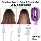 Dual Function Detangling Hair Brush with Water Mister, Non Electric Wet and Dry Brush for Curly, Wavy and Straight Hair, Anti Frizz Styling In Australia - Darrahopens
