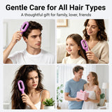 Dual Function Detangling Hair Brush with Water Mister, Non Electric Wet and Dry Brush for Curly, Wavy and Straight Hair, Anti Frizz Styling In Australia - Darrahopens