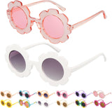 2 Pack Flower Shaped Kids Sunglasses, Round Outdoor Eyewear Set for Dress Up, Parties, Holidays, Photos and Everyday Sun Protection In Australia - Darrahopens
