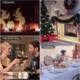 12 Pack Battery Operated LED Tea Lights, Flickering Warm White Flameless Candles for Weddings, Parties, Table Decor and Home Displays