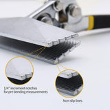 Straight Jaw Hand Seamer, Sheet Metal Bending Tool for Flattening, Folding, HVAC Ductwork, Roofing and Repair Work, 15.2 cm In Australia - Darrahopens