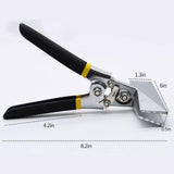 Straight Jaw Hand Seamer, Sheet Metal Bending Tool for Flattening, Folding, HVAC Ductwork, Roofing and Repair Work, 15.2 cm