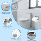 Brushed Nickel Toilet Paper Holder with Shelf, Wall Mount Tissue Roll Holder with Screw or Self Adhesive Installation for Bathrooms In Australia - Darrahopens