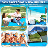 Oversized Sandproof Beach Blanket, Water Resistant Picnic Mat for Camping, Hiking, Travel and Family Beach Days, Blue, 200 x 210 cm In Australia - Darrahopens