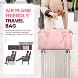 Travel Duffle Bag with Trolley Sleeve, Weekender Overnight and Gym Bag for Carry On Travel, Hospital Stays and Short Trips, Pink In Australia - Darrahopens
