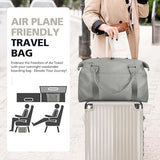 Travel Duffle Bag with Trolley Sleeve, Weekender Overnight and Gym Bag for Carry On Travel, Hospital Stays and Short Trips, Grey In Australia - Darrahopens
