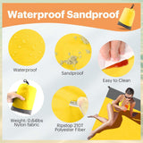 Oversized Sandproof Beach Blanket, Water Resistant Picnic Mat for Camping, Hiking, Travel and Family Beach Days, Golden Yellow, 200 x 210 cm