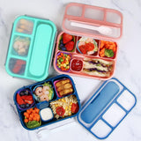 1300 mL 4 Compartment Bento Lunch Box, BPA Free Food Container for Adults, Kids, School, Work, Picnics and Meal Prep, Blue In Australia - Darrahopens