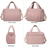 15 L Insulated Lunch Bag with 7 Pockets and Adjustable Strap, Leak Resistant Cooler Tote for Work, Picnics, Travel and Daily Meals, Pink