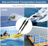 2 Pack Boat Tie Down Straps, Adjustable Anti Corrosion Transom Straps for Boats, Jet Skis, Kayaks and Pontoons, 548 kg, 5.1 x 121.9 cm In Australia - Darrahopens