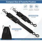 2 Pack Boat Tie Down Straps, Adjustable Anti Corrosion Transom Straps for Boats, Jet Skis, Kayaks and Pontoons, 548 kg, 5.1 x 121.9 cm In Australia - Darrahopens