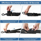 2 Pack Boat Tie Down Straps, Adjustable Anti Corrosion Transom Straps for Boats, Jet Skis, Kayaks and Pontoons, 548 kg, 5.1 x 121.9 cm In Australia - Darrahopens