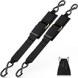 2 Pack Boat Tie Down Straps, Adjustable Anti Corrosion Transom Straps for Boats, Jet Skis, Kayaks and Pontoons, 548 kg, 5.1 x 121.9 cm