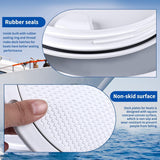 Round Marine Inspection Hatch with Detachable Non Slip Cover, Boat Deck Access Port for Yachts, Kayaks and Storage, White, 15.2 cm In Australia - Darrahopens