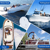 Round Marine Inspection Hatch with Detachable Non Slip Cover, Boat Deck Access Port for Yachts, Kayaks and Storage, White, 15.2 cm