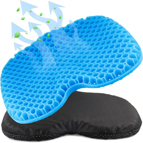 Anti Slip Gel Kayak Seat Cushion with Waterproof Cover, Thick Canoe and Boat Seat Pad for Paddling, Fishing and Outdoor Comfort, Blue In Australia - Darrahopens