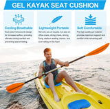 Anti Slip Gel Kayak Seat Cushion with Waterproof Cover, Thick Canoe and Boat Seat Pad for Paddling, Fishing and Outdoor Comfort, Blue In Australia - Darrahopens